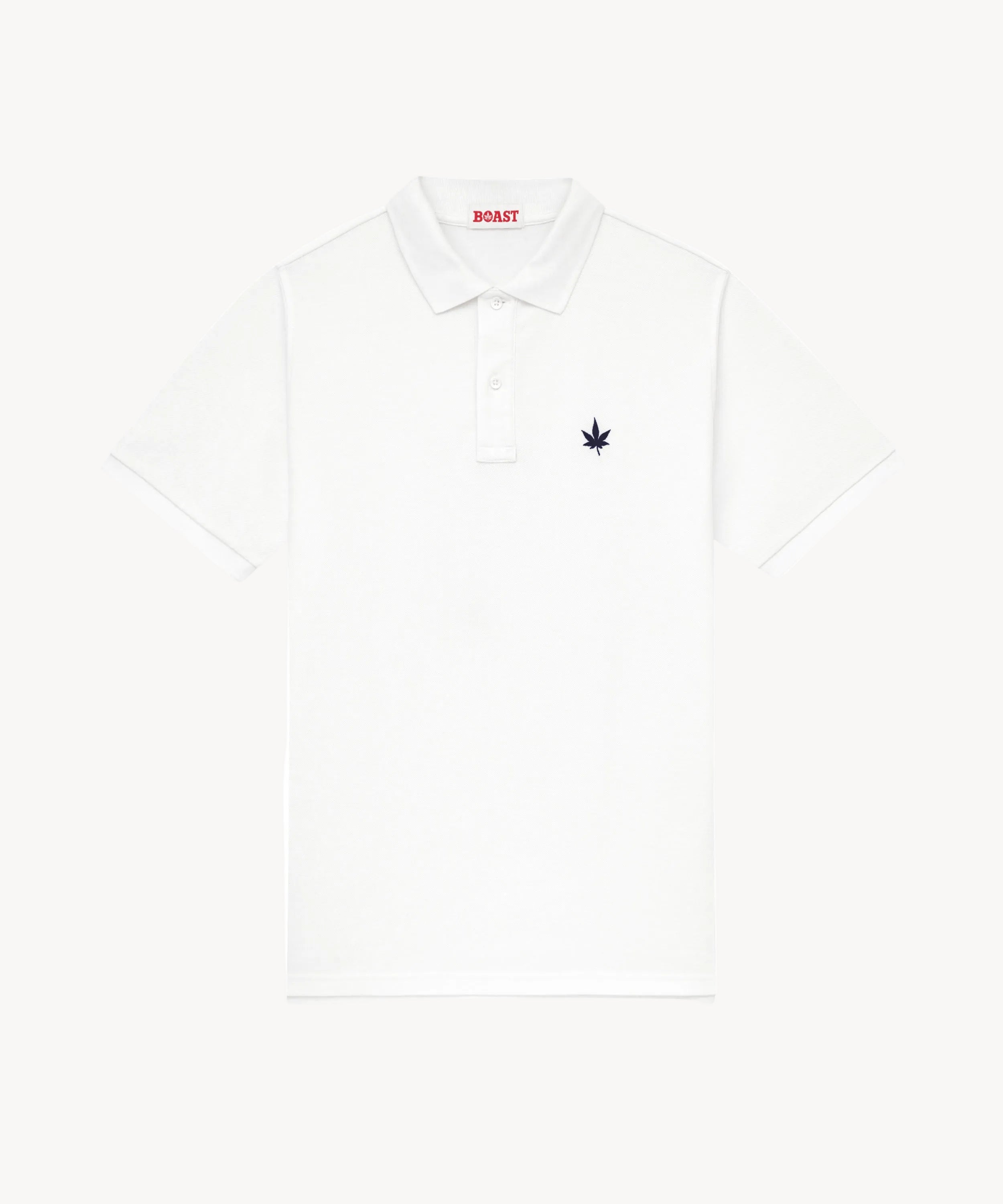 Polo in White Navy