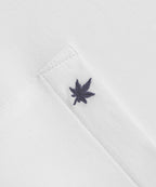 Performance Polo in White Navy Leaf