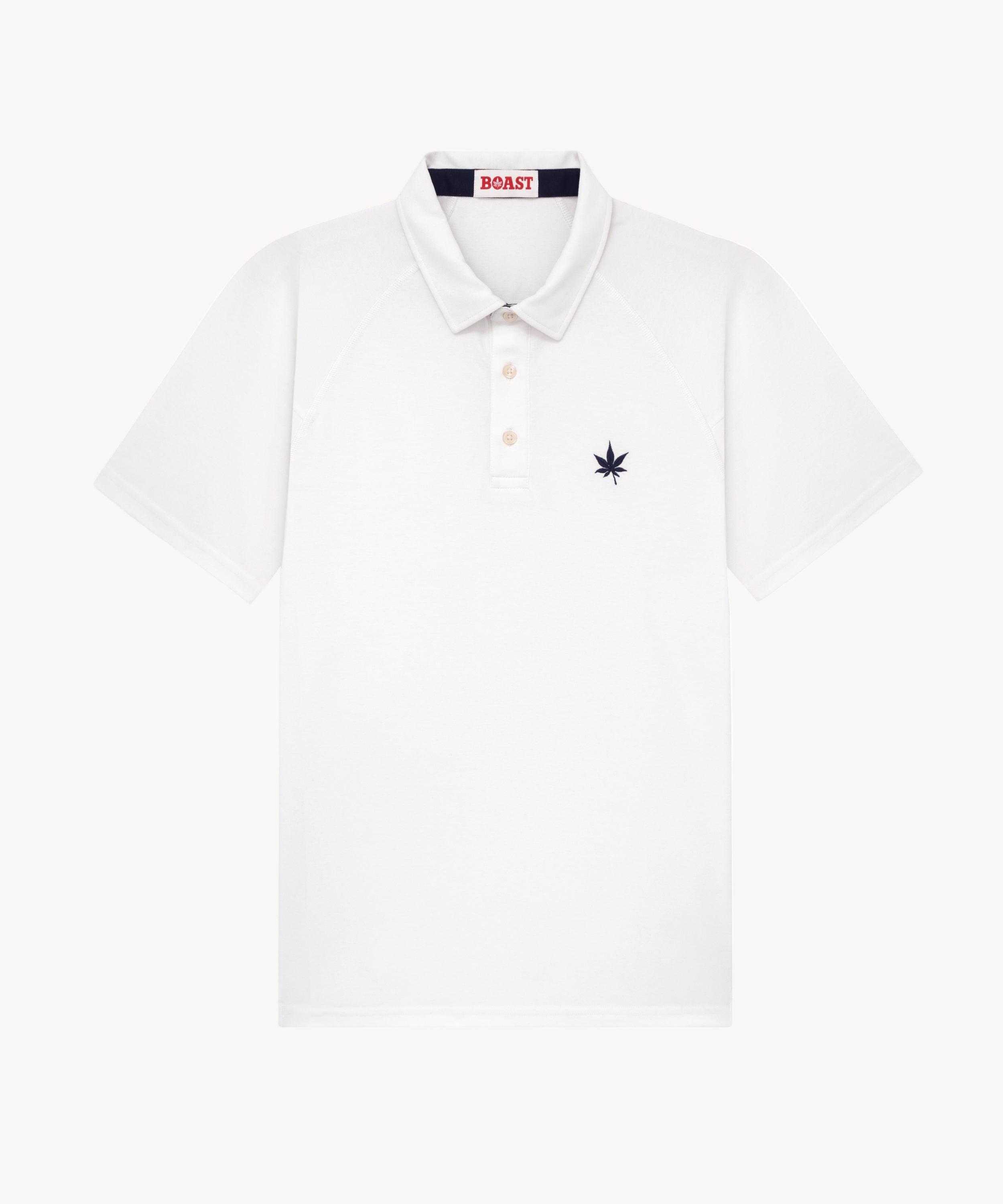 Raglan Polo in White 