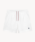 Court Short in White/Navy 