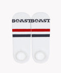 Socks in White Red Navy Stripe