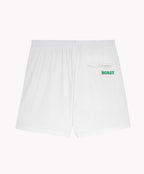 5" Peak Short in White Green