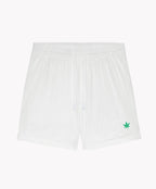 5" Peak Short in White Green