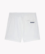 5" Tipped Peak Short in White Red Navy