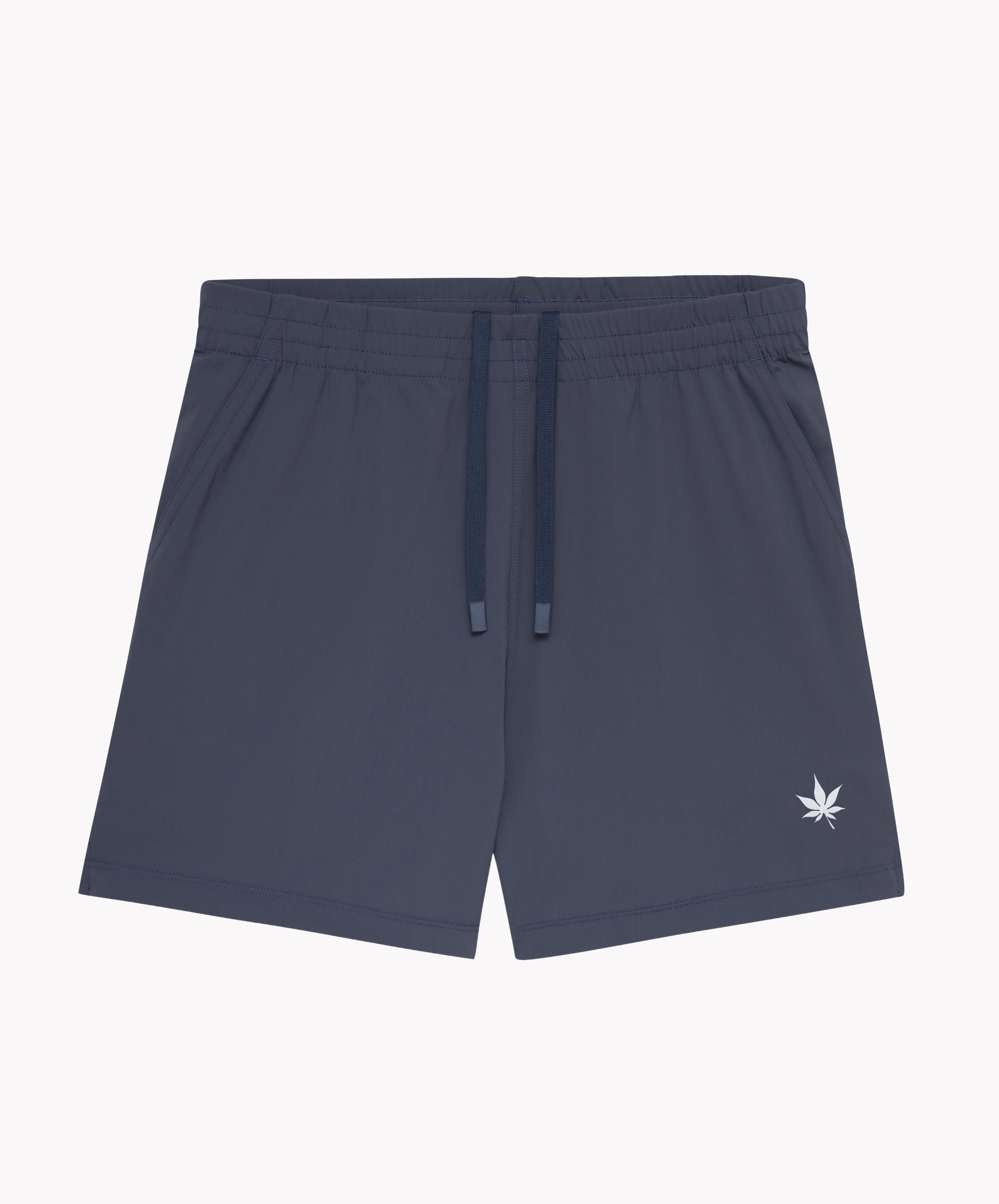 5" Peak Short in Dark Indigo White
