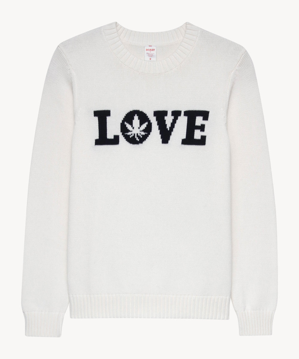 "LOVE" Sweater in Ivory