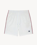 7" Tipped Peak Short in White Red Navy