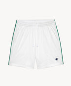7" Tipped Peak Short in White Green Navy