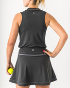 V Neck Tank in Black