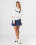 "LOVE" Sweater in White