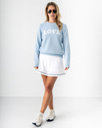 "LOVE" Sweater in Country Air