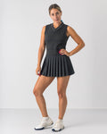 V Neck Dress in Black