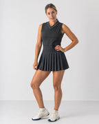 V Neck Dress in Black