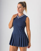V Neck Dress in Navy