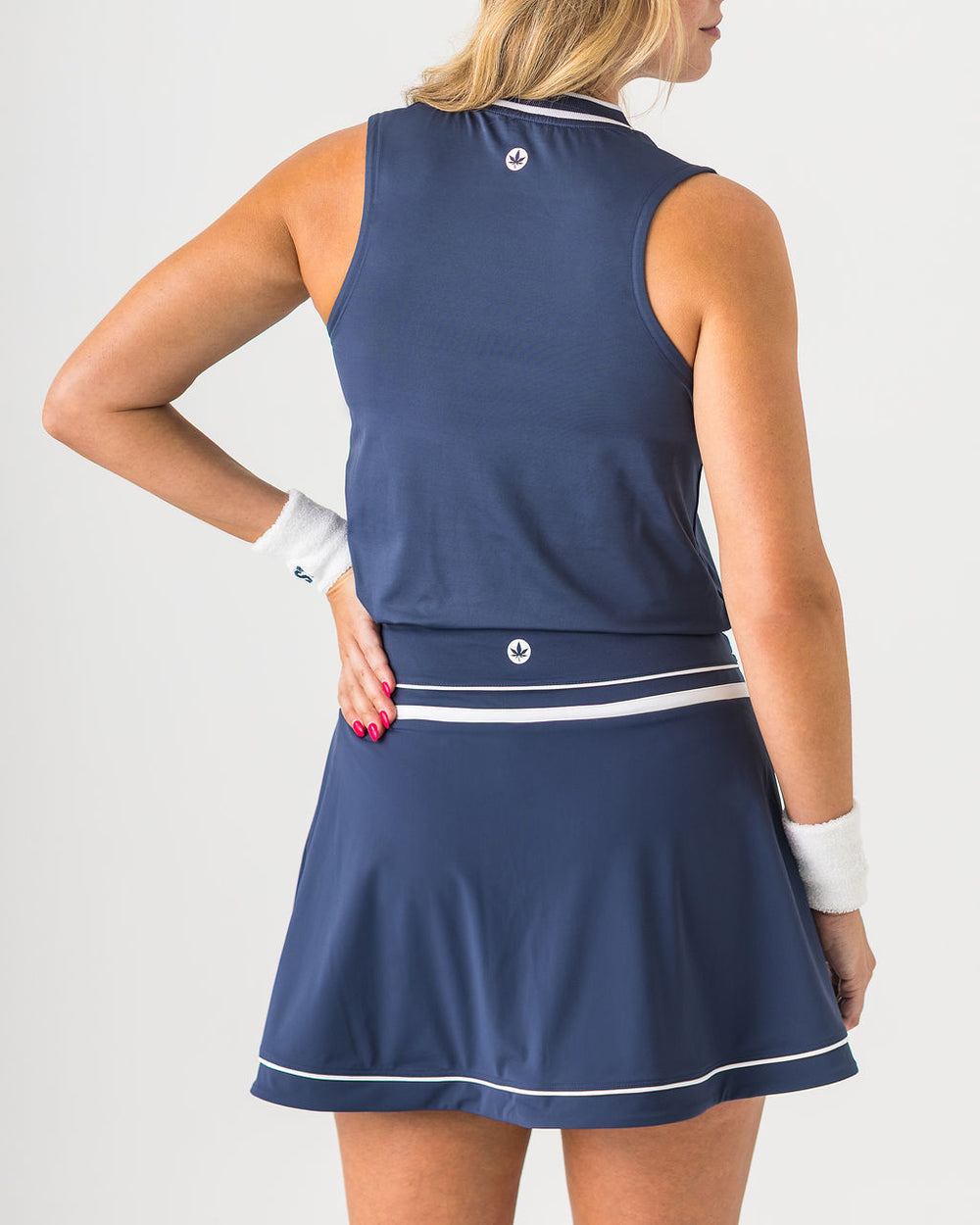 Flounce Skirt in Navy