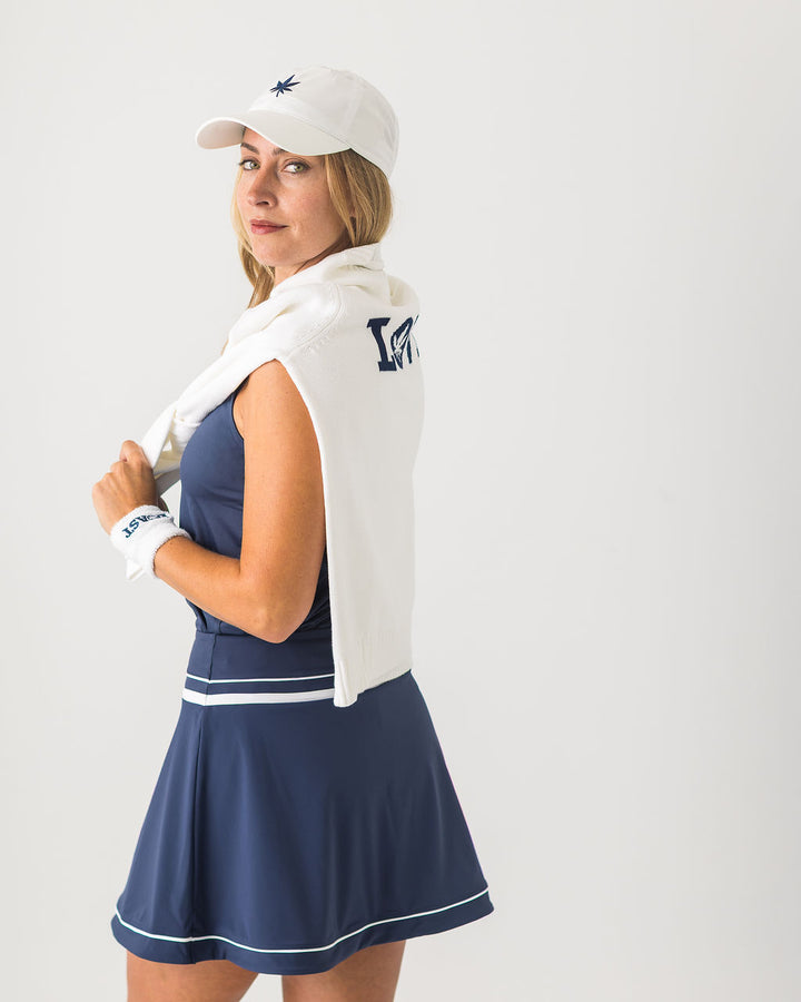 Flounce Skirt in Navy