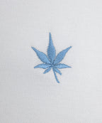 Polo in White Navy Sky Blue
