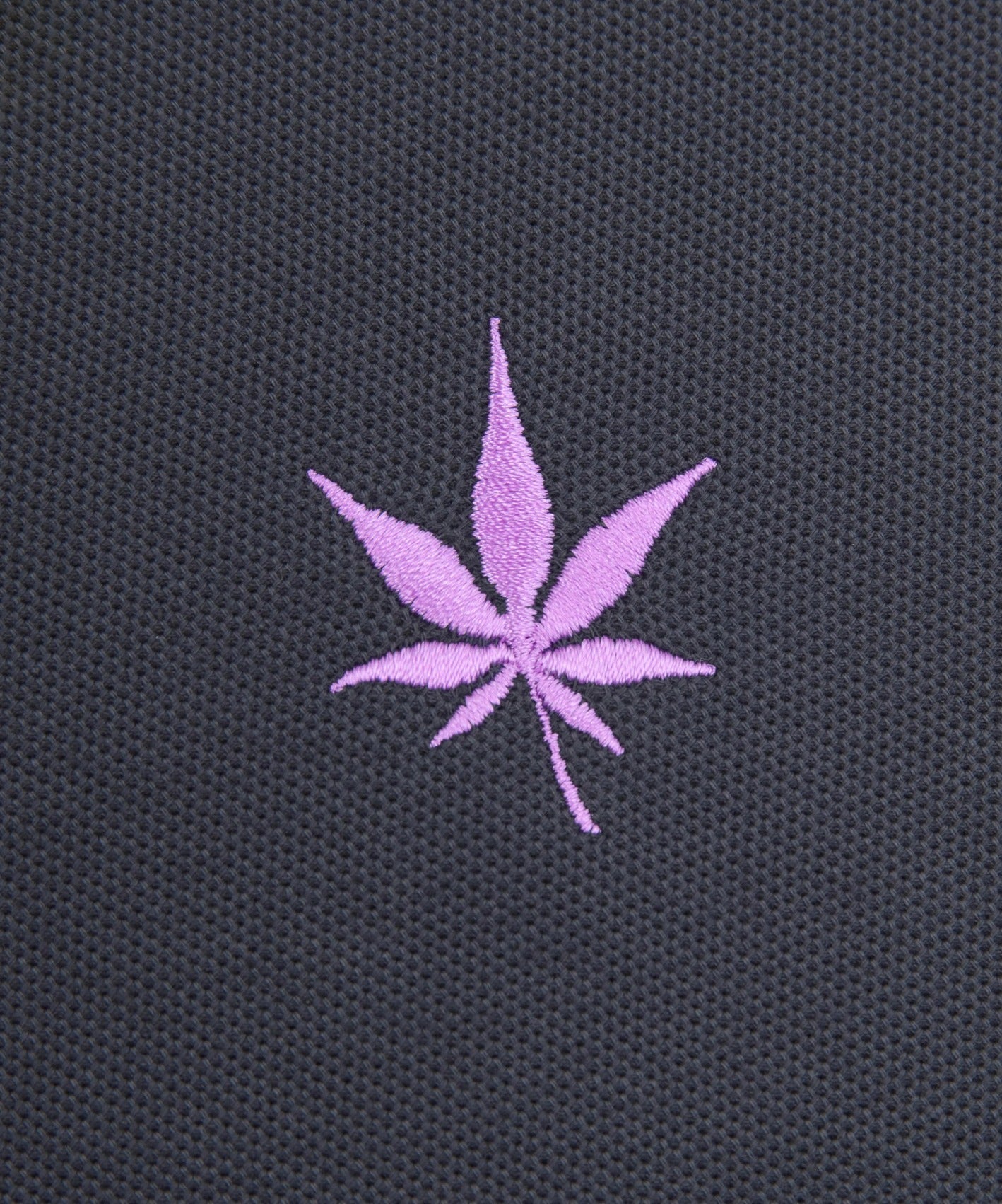Polo in Black White Purple Haze