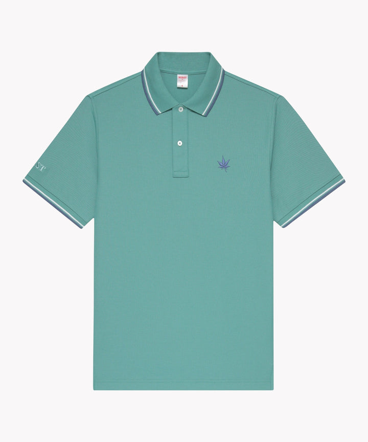 Polo in Seafoam White Vintage Navy