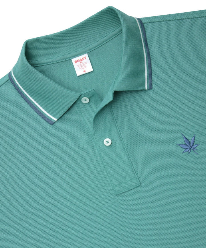 Polo in Seafoam White Vintage Navy