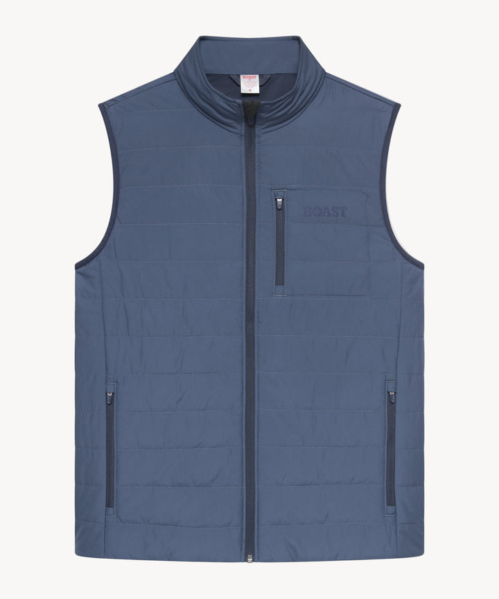 Lightweight Quilted Vest 2.0 in Vintage Blue