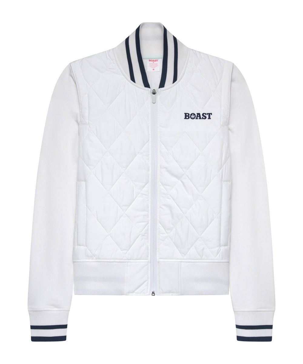 Quilted Varsity Bomber