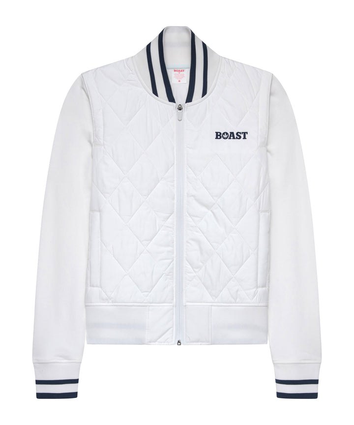 Quilted Varsity Bomber