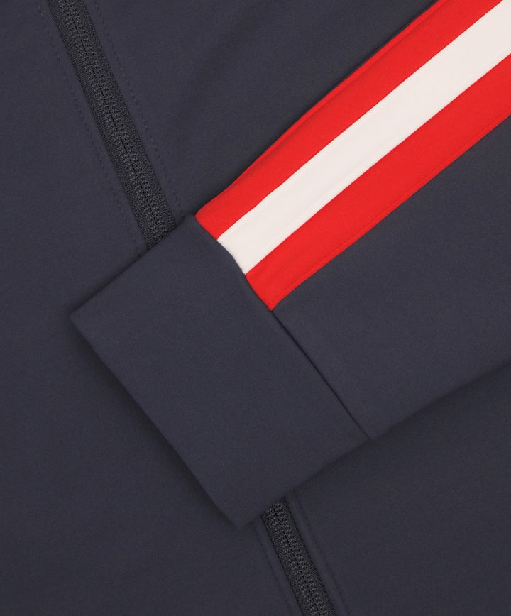 Tipped Warm Up Jacket 2.0 in Navy Red White