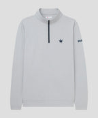 Greenwich Quarter Zip in Cloud Heather
