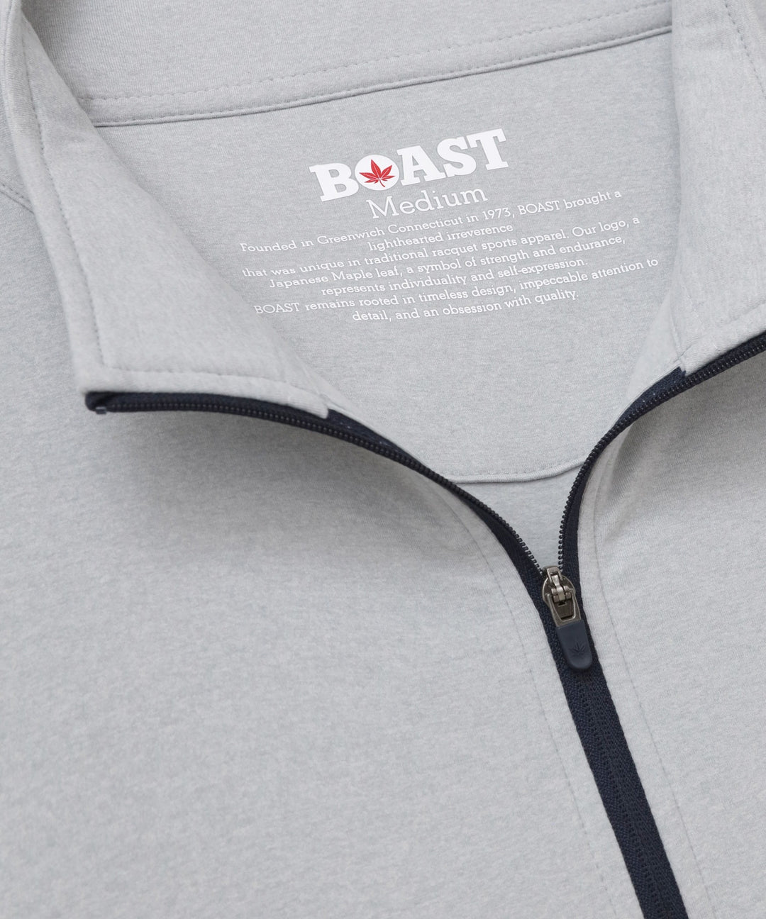 Greenwich Quarter Zip in Cloud Heather