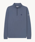 Greenwich Quarter Zip in Vintage Blue Heather