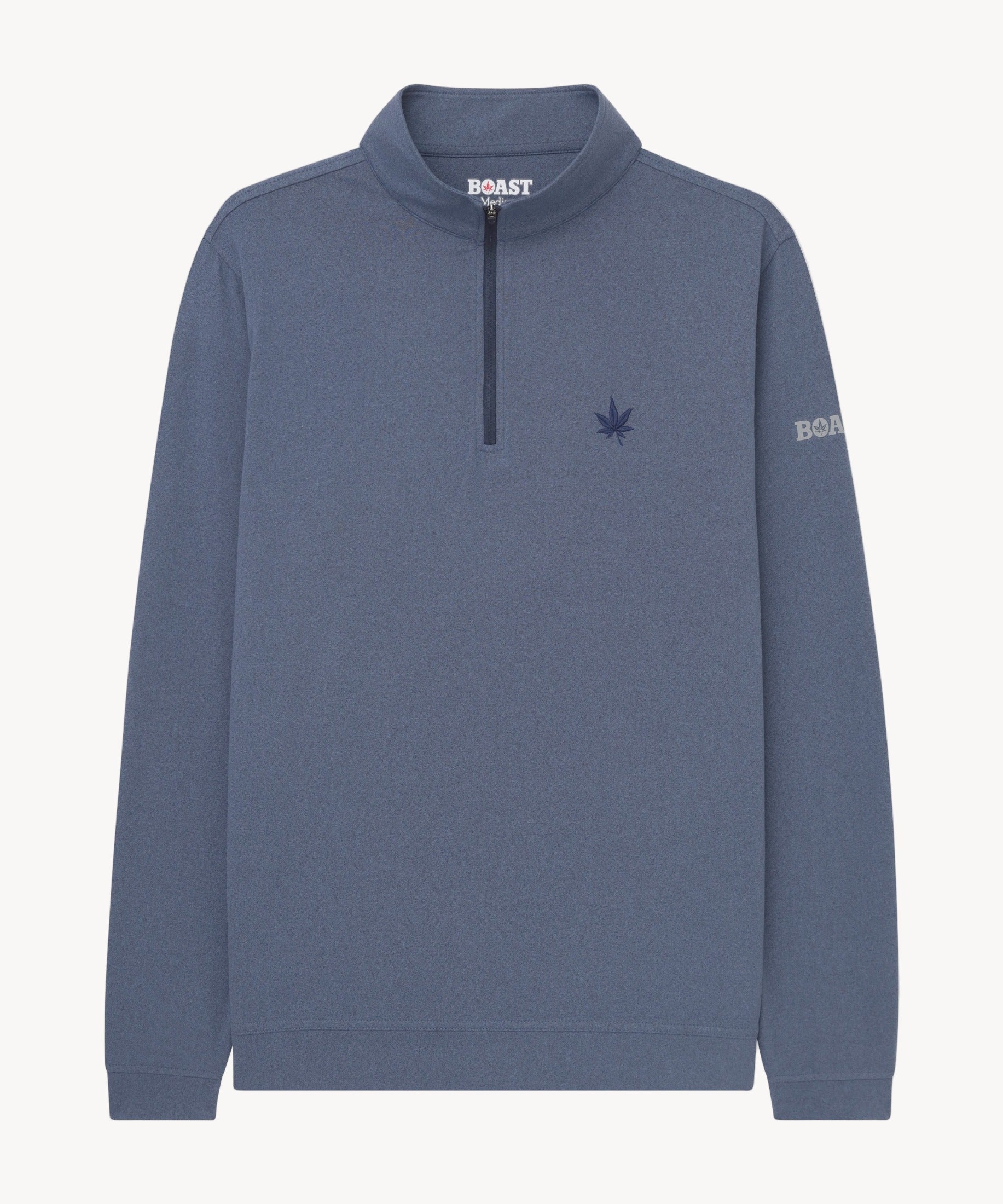 Greenwich Quarter Zip in Vintage Blue Heather