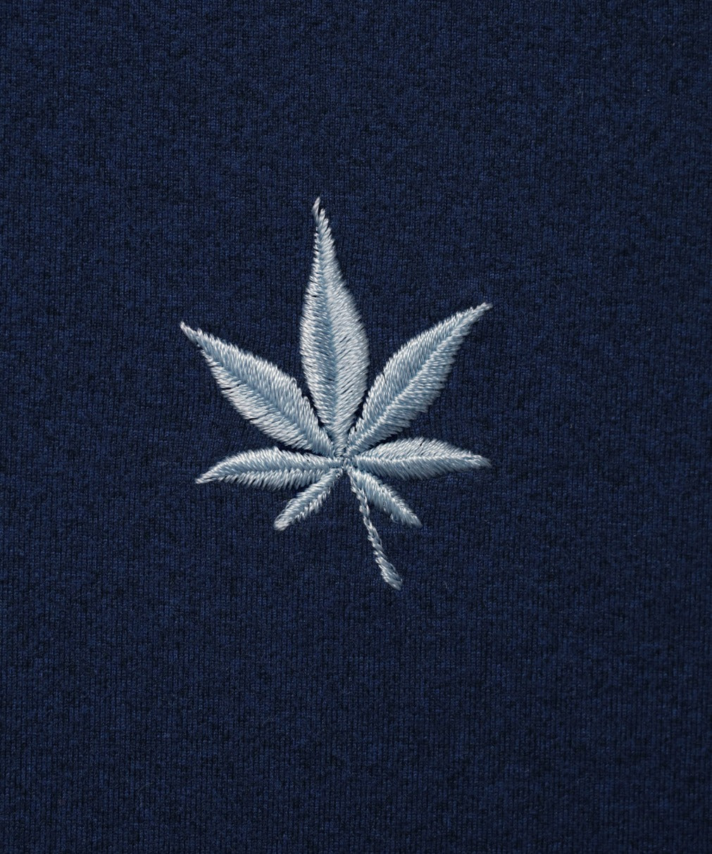 Greenwich Quarter Zip in Navy Heather