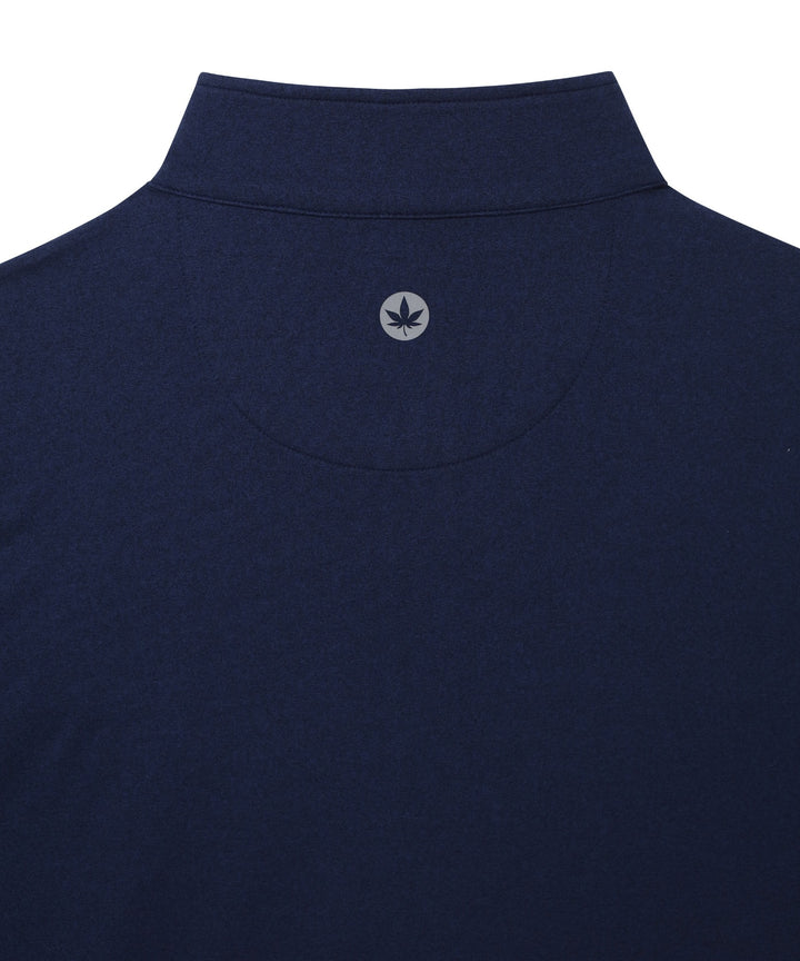 Greenwich Quarter Zip in Navy Heather