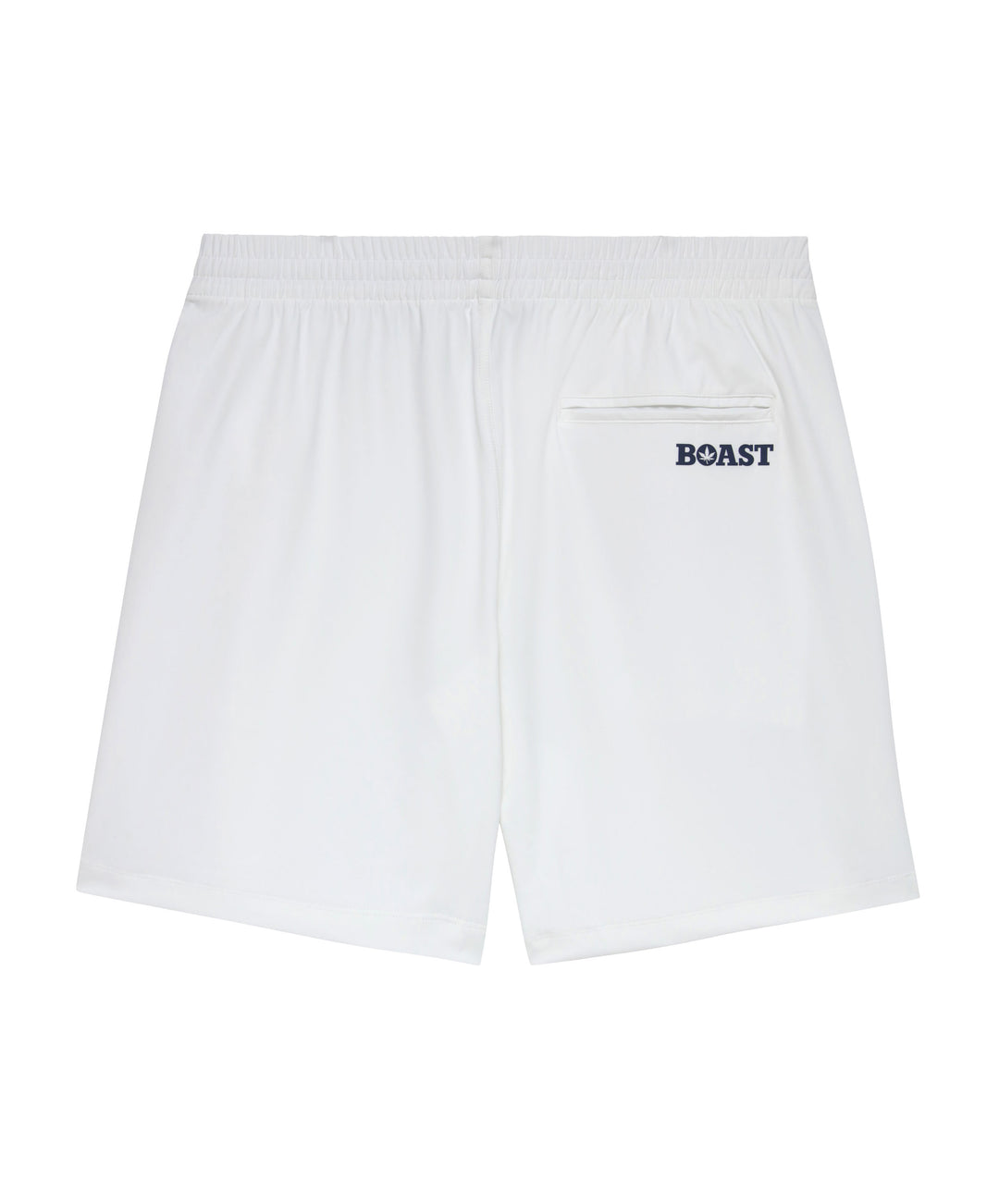 7" Tipped Peak Short in White Red Navy