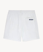 7" Tipped Peak Short in White Red Navy