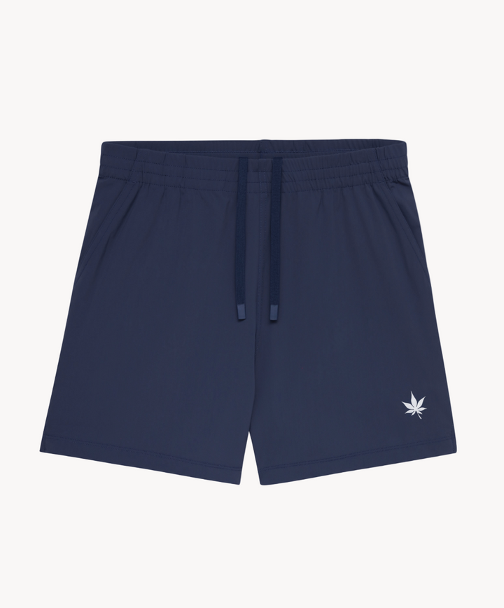 5" Peak Short in Navy White