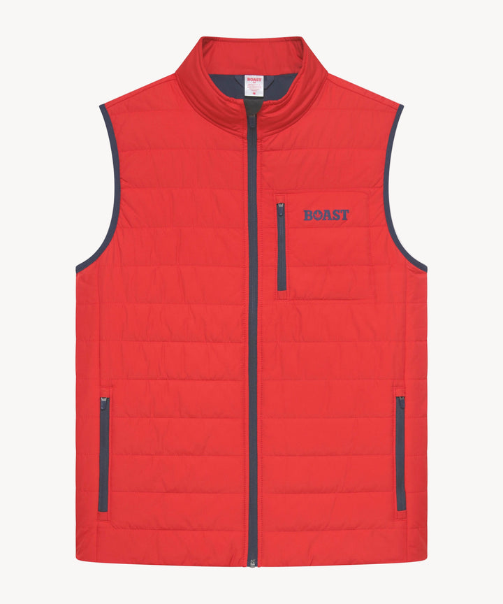 Lightweight Quilted Vest 2.0 in Red