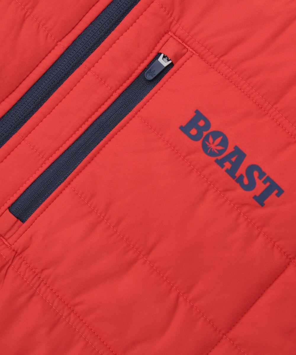 Lightweight Quilted Vest 2.0 in Red