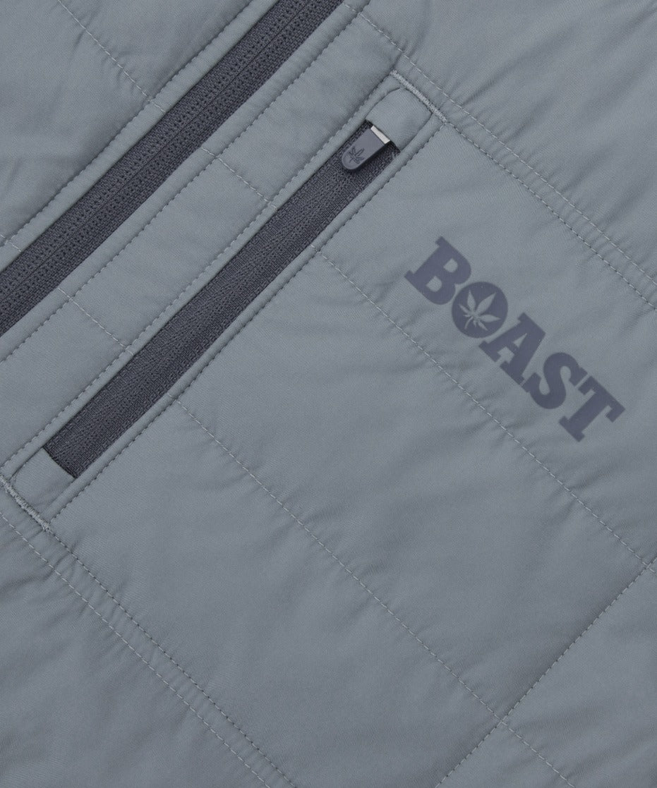 Lightweight Quilted Vest 2.0 in Storm Grey