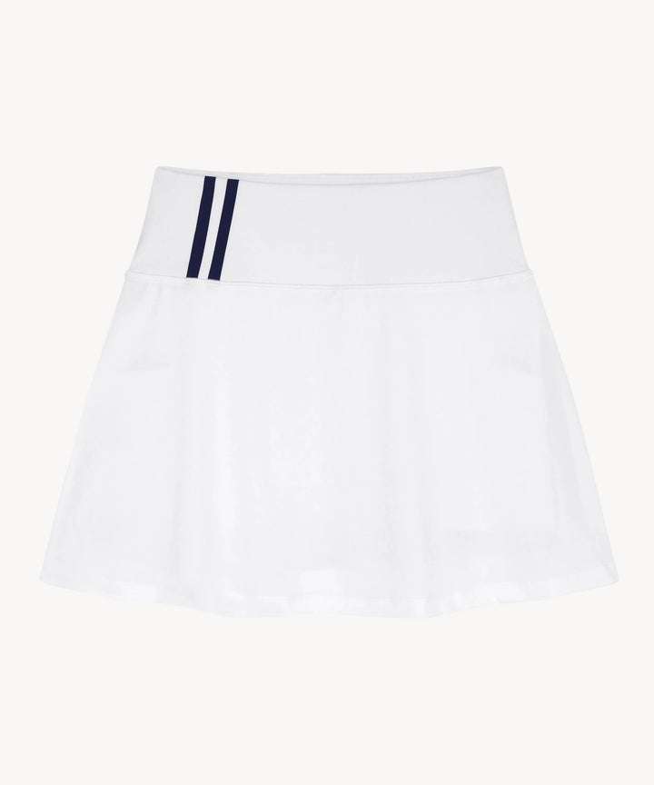 2 in 1 A-Line Skirt in White