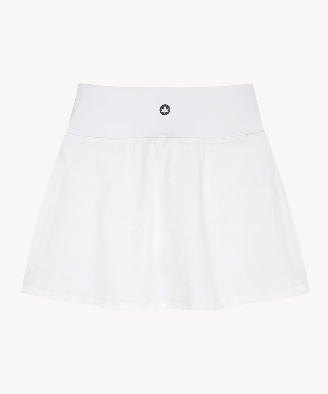 2 in 1 A-Line Skirt in White