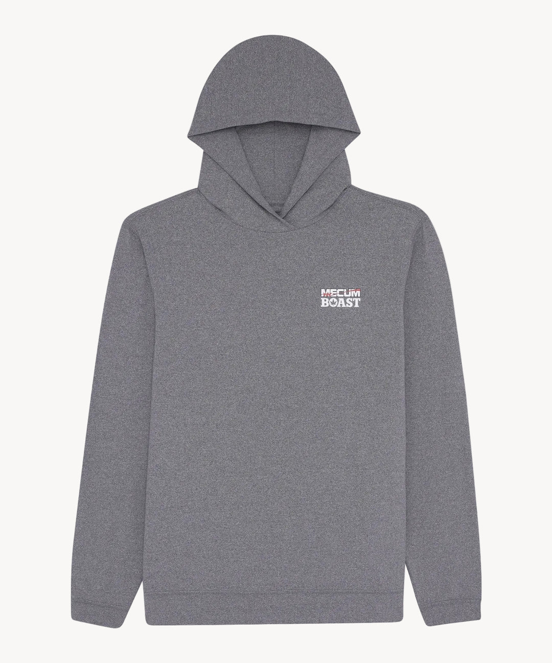 BOAST x MECUM Sport Hoodie in Graphite Heather/White
