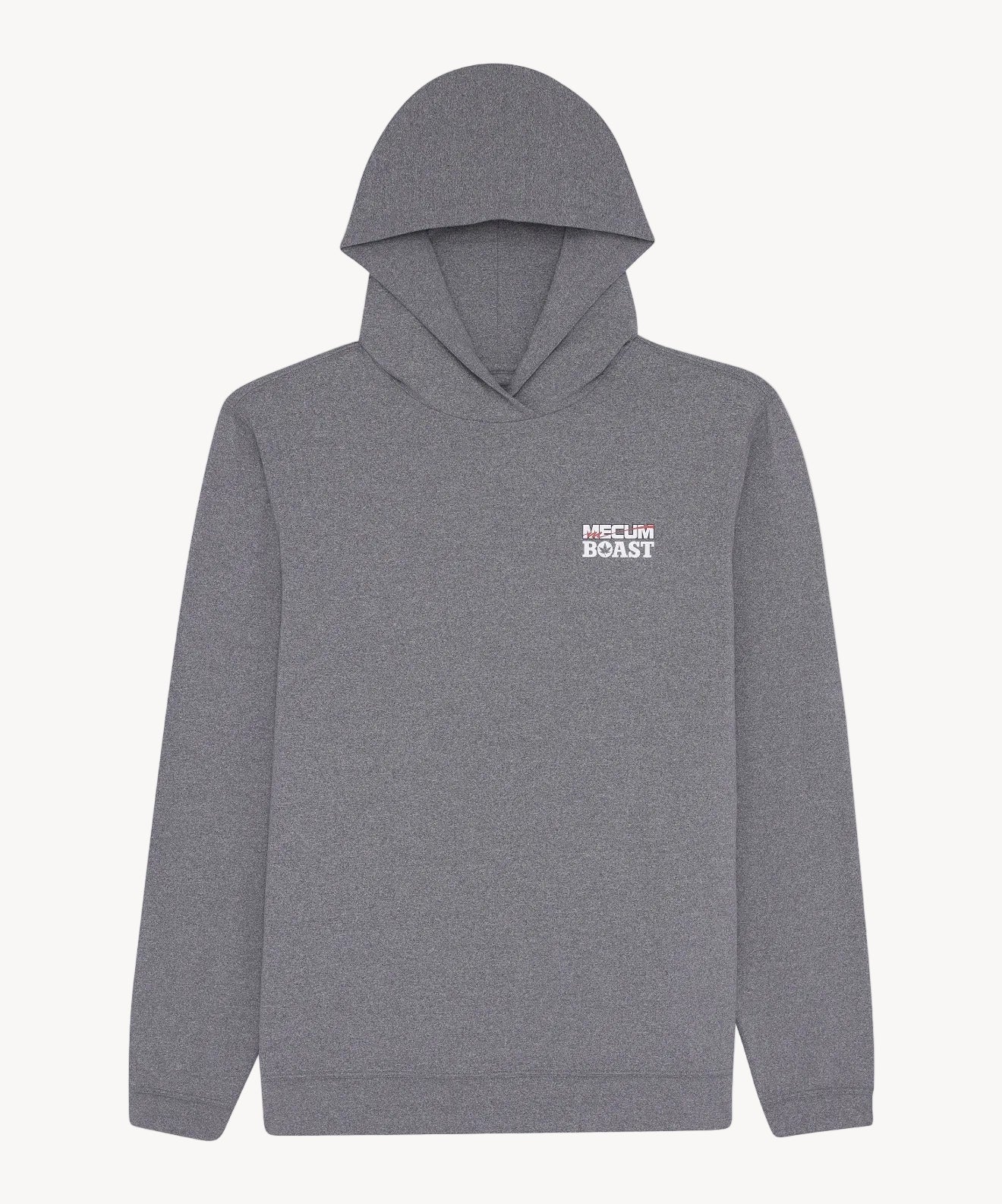 BOAST x MECUM Sport Hoodie in Graphite Heather/White
