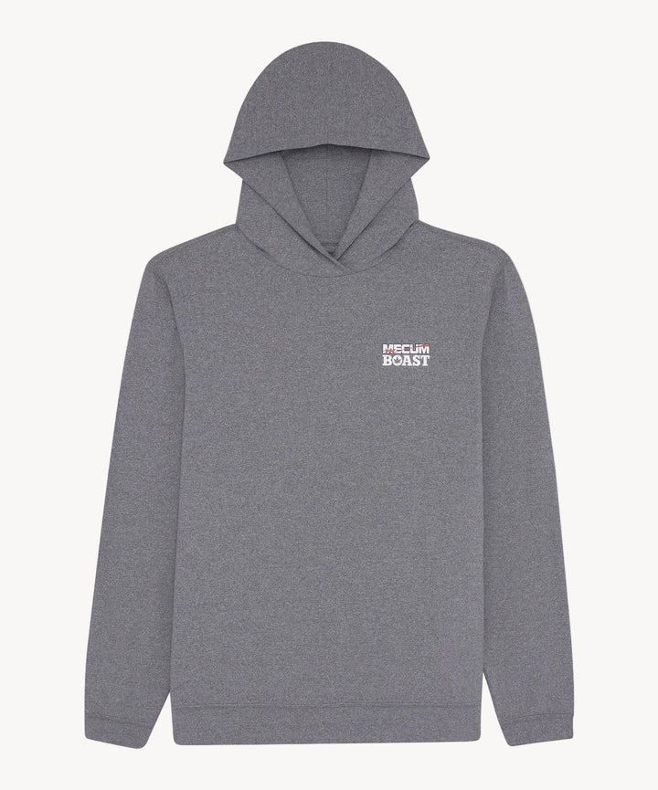 BOAST x MECUM Sport Hoodie in Graphite Heather/White