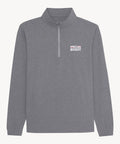 BOAST x MECUM Sport Quarter Zip in Graphite Heather/White