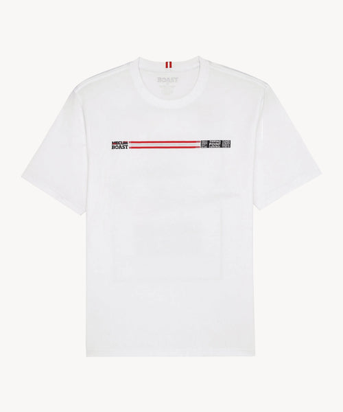 BOAST x MECUM Speedometer Pima Cotton Tee in White