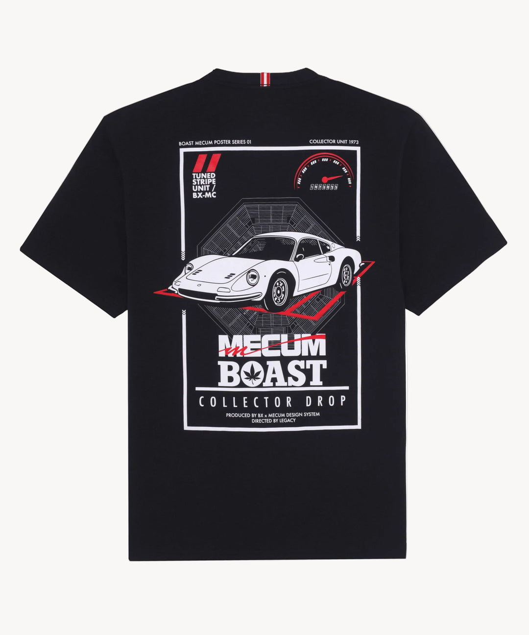 BOAST x MECUM Speedometer Pima Cotton Tee in Black