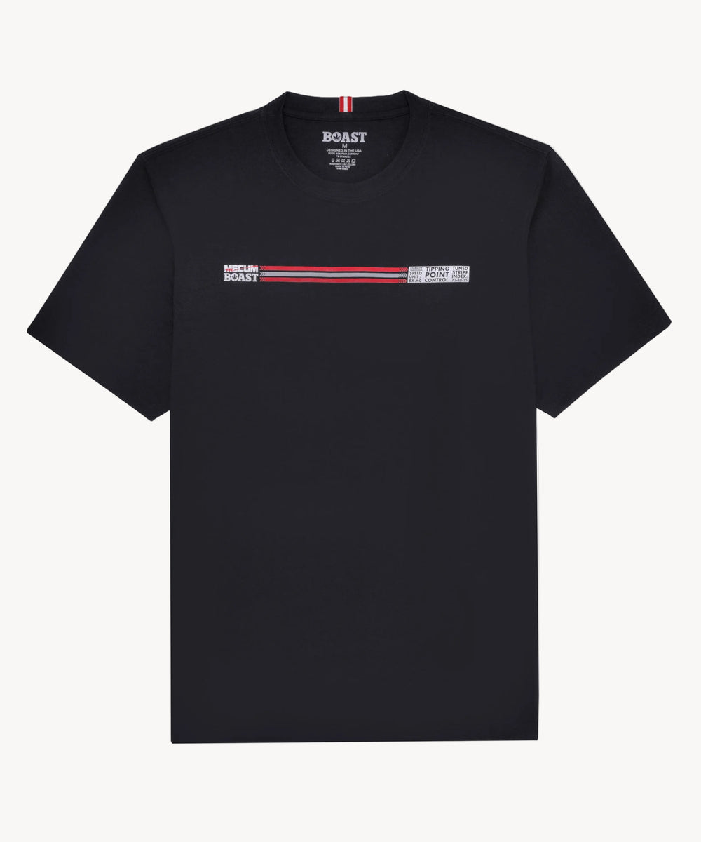 BOAST x MECUM Speedometer Pima Cotton Tee in Black