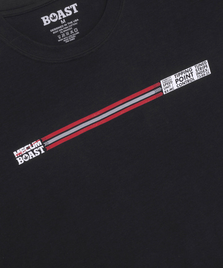 BOAST x MECUM Speedometer Pima Cotton Tee in Black
